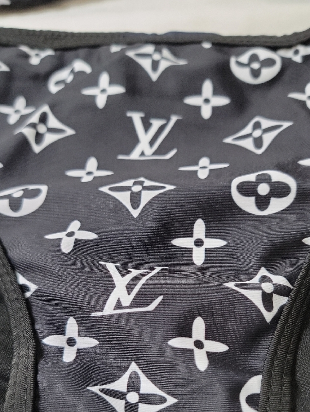 Louis Vuitton Black and White Monogram Bikini - Picture 2 of 5